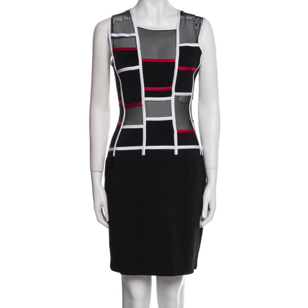 Tadashi Shoji dress for Neiman Marcus with Mesh details Sz 2 NWOT